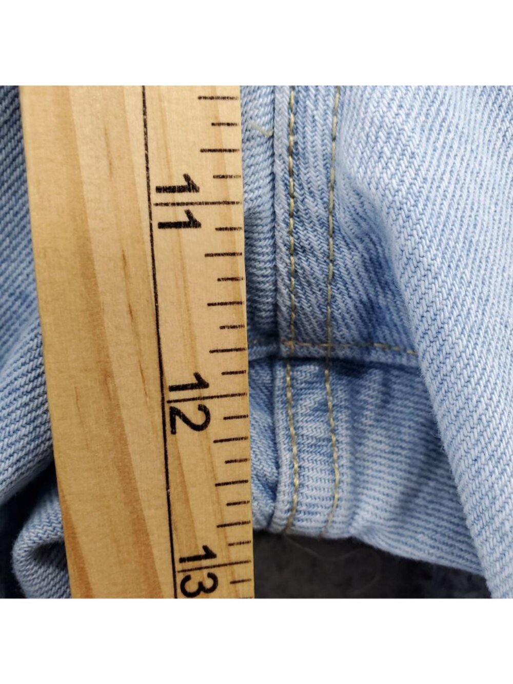 Levis Jeans Womens 30x31 501 S Light Blue Button Fly Skinny Denim - Picture 8 of 12